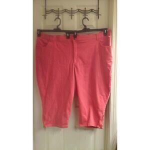 Catherine's Capris, Women's plus sz 32W, Orange Jeans Slimmer classic, NWT